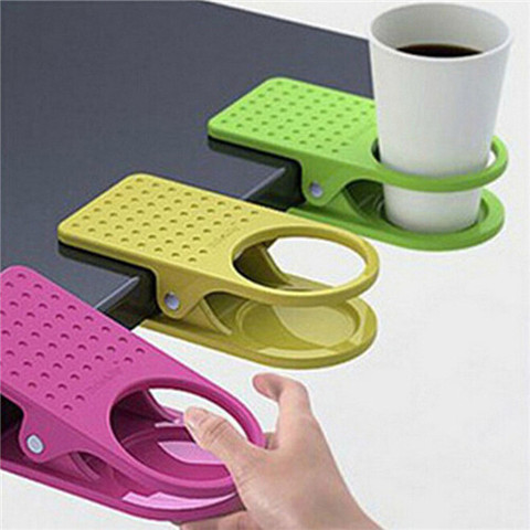 Office Home Drink Coffee Water Cup Holder Mug Rack Cradle Stand Clip Desk Table dropship ► Photo 1/6