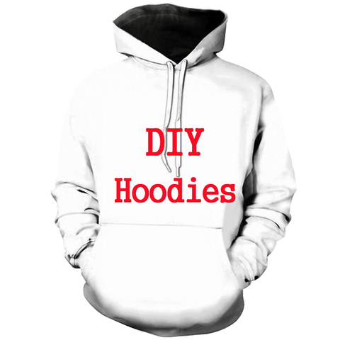 Dropshipping Men/Women 3d Print DIY Hoodie Pullover Customized Custom Tops Design Clothing Hoodies Sweatshirt Plus Size 5XL ► Photo 1/4
