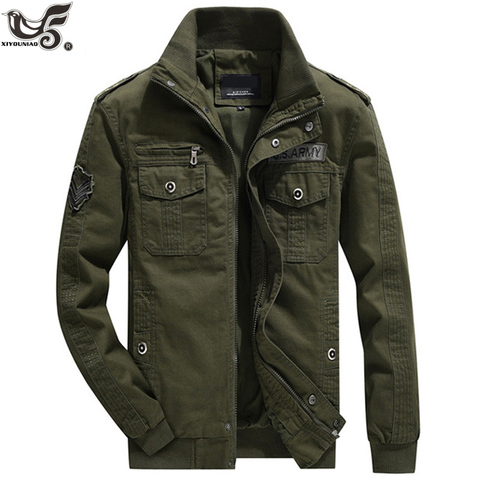 US Army Tactical Clothes men`s streetwear Windbreaker Military Field Jackets Winter/Autumn Flight Pilot Bomber Jacket men Coat ► Photo 1/6