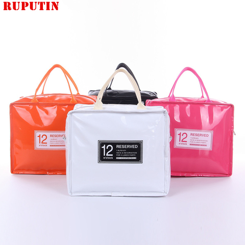 RUPUTIN Large Thermo Lunch Bag Cooler Lunch Insulated Fresh Bags For Women Kids Thermo Padded Box High Capacity Food Picnic Bags ► Photo 1/6