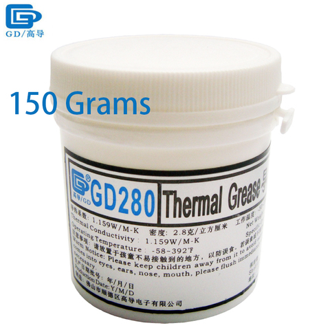 GD Thermal Conductive Grease Paste Silicone Plaster Heatsink Compound GD280 Net Weight 150 Grams Bottle Packing White For LED CN ► Photo 1/4