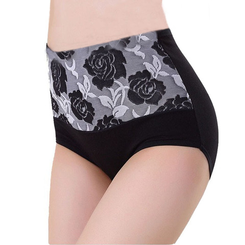 New Plus Size Cotton Panties Women's Underwear High Waist Briefs Cueca Calcinhas Sexy 5XL Panty Shorts Underpant Girls Ladies ► Photo 1/6