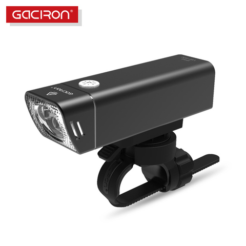 Gaciron Bicycle Headlight Built-in 2500mAH Battery USB Charge 600 Lumens 9 hours Runtime Side Visible Cycling Front Lighting ► Photo 1/6