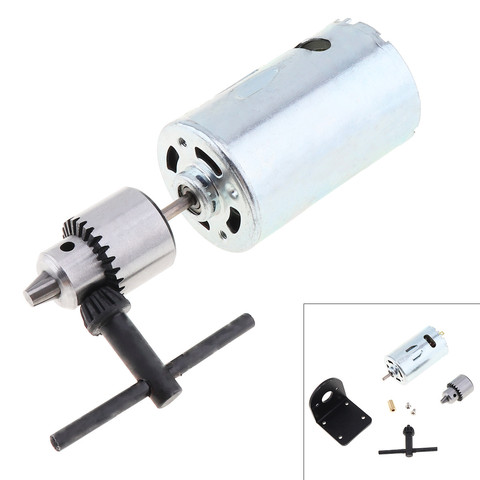 DC 12V-36V 555 Motor Bench Drill Mini Drill with 0.3-4mm JTO Chuck and Mounting Bracket Lathe Press Motor Tool Set ► Photo 1/6