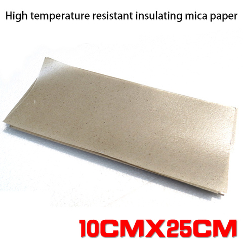 NOVFIX 5pcs High temperature resistant insulating mica mica paper for 858 858D+welding hot air gun heater insulation 10x25cm ► Photo 1/6