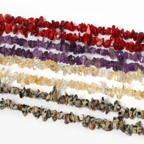 New Arrival 3-5mm Crystal Small Rubble Stone 87cm/strand Natural Stone Chips Beads For DIY Fashion Jewelry Bracelet Craft Making ► Photo 1/6
