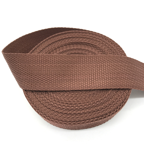 15mm 20mm 25mm 30mm 38mm Wide 5yards Brown Strap Nylon Webbing Knapsack Strapping Bags Crafts ► Photo 1/1