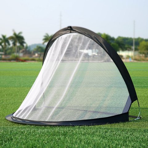 2Piece Soccer Football Goal Net Folding Black Training Goal Net Tent Kids Indoor Outdoor Play Toy ► Photo 1/6