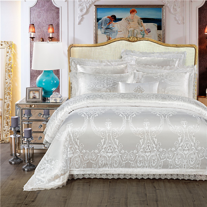 Bedlinen Bed Cover Nordico Cama, Luxury Bedding Sets King White