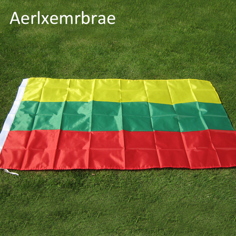 Free Shipping  aerlxemrbrae flag   Lithuanian Flags 3x5FT/90*150cm Hanging Lithuania flag banners ► Photo 1/1