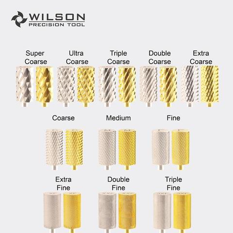 Large Barrel - Gold/Silver - WILSON Tungsten Carbide Nail Drill Bit Electric Manicure Drill & Accessory ► Photo 1/3