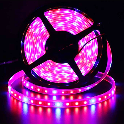 LED grow Strip 5M/roll Waterproof red blue Phyto Lamp 300LEDs 5050 Chip Growth Lights Fitolamp For indoor flower plant lamp ► Photo 1/6