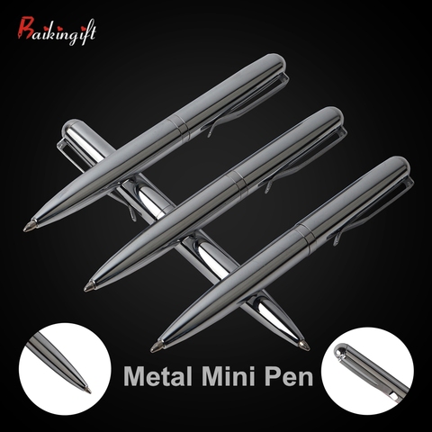 Mini Metal Ballpoint Pen Rotating Pocket-size Pen Portable Ball Point Pen Small Oil Pen Exquisite Brief Office & School Supplies ► Photo 1/6