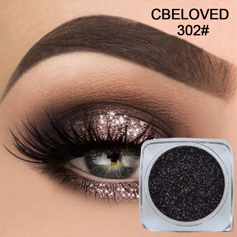 black glitter eyeshadow