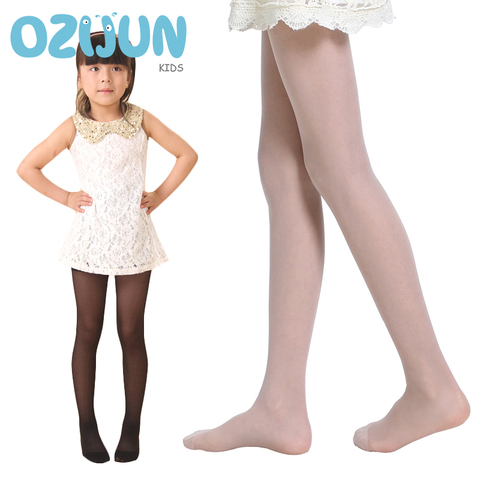 High Quality Children Girls Cover Yarn Sheer Silk Pantyhose Summer Tights Dance Stockings For Baby Girls Kids Thin ► Photo 1/6