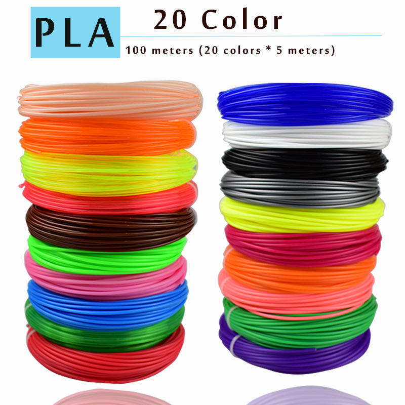 LIHUACHEN 3d pen filament PLA 1.75mm 20/30Colors 3D Printer Filament Materials 