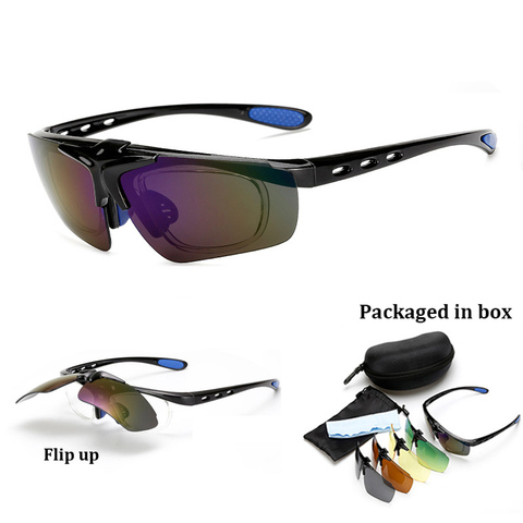 Flip Up Outdoor Sport Mountain Men Glasses Sunglasses Fishing Myopia Frame Glasses Oculos De ► Photo 1/5