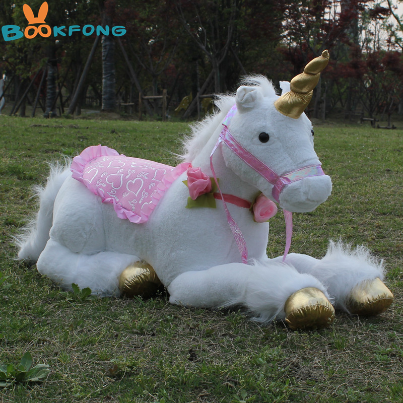 60/110cm Pink/White Pets Unicorn Giant Soft Toy Plush Stuffed Teddy Gifts Xmas 