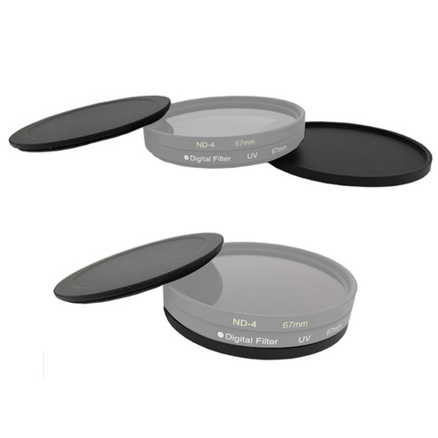 40.5 43 46 49 52 55 58 62 67 72 77 82mm New Metal Screw-In Lens Filter Case cap For camera lens UV CPL ND Filter ► Photo 1/6