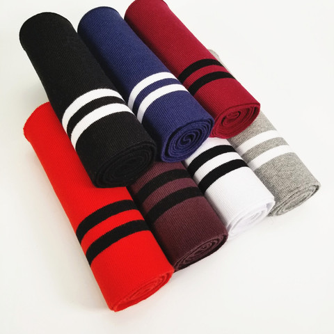 Cotton 15*95 CM Stripes cuffs DIY stretchy knitted fabric for neckline winter jacket,Clothing accessories ► Photo 1/3