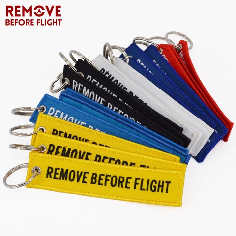 Remove Before Flight Airworthy Tag Key Chains Fashionable Keyring for Aviation Tags OEM Key Chains Fashion Jewelry 20 PCS/LOT ► Photo 1/6