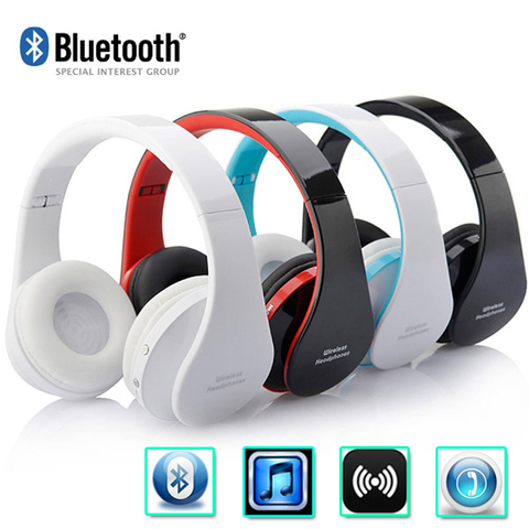 Blutooth Casque Audio Bluetooth Headset Wireless Headphone Big Earphone For Your Head Phone iPhone With Mic Computer PC Aptx Set ► Photo 1/6