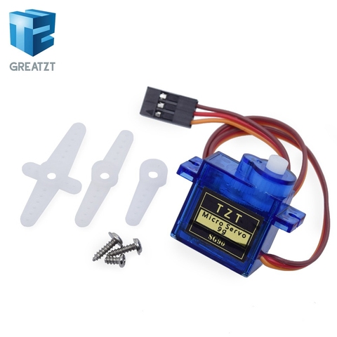 GREATZT Smart Electronics 1Pcs Rc Mini Micro 9g 1.6KG Servo SG90 for RC 250 450 Helicopter Airplane Car Boat ► Photo 1/6