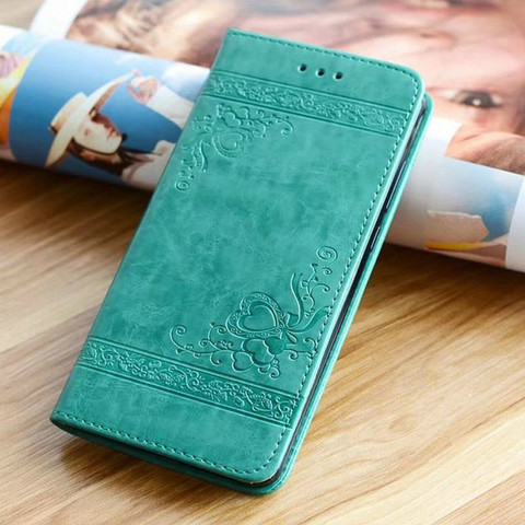 Embossed Flowers Flip Wallet Cover for Huawei Y9 2022 P30 Pro Case Magnetic Flip Leather Case for Huawei P20 P10 P9 Lite Cases ► Photo 1/6