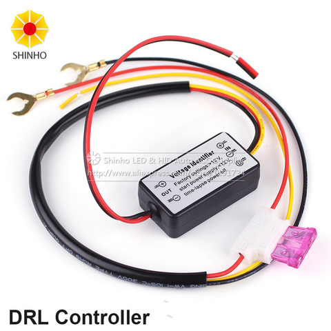 2016 New DRL Controller Auto Car LED Daytime Running Light Relay Harness Dimmer On/Off  DC12-18V Fog Light Driver Indicator  ► Photo 1/1