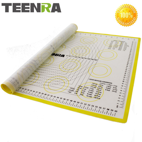 TEENRA 1PCS 66*46cm Non Stick Rolling Dough Mat Silicone Baking Mats And Liners Oven Silicone Pastry Mat Bakeware cozinha ► Photo 1/6