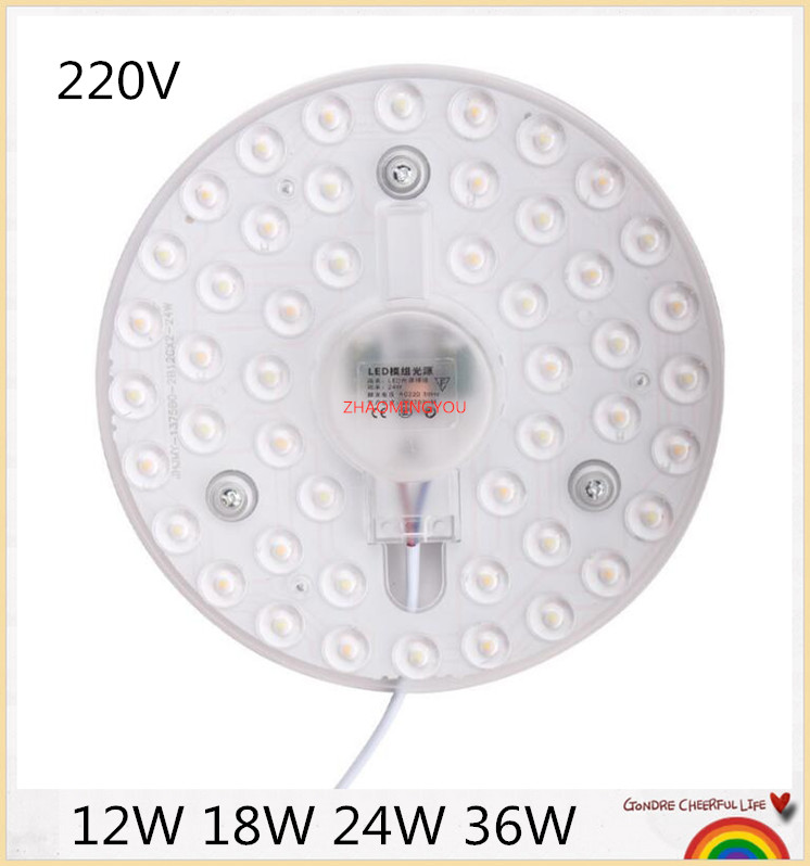 LED Module Light Panel Ceiling Lamp Source 12W 18W 24W 36W AC220V 