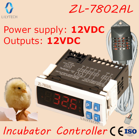 ZL-7802AL,12VDC for ALL, Temperature Humidity for Incubator, Multifunctional Automatic, Incubator Controller, Lilytech ► Photo 1/6