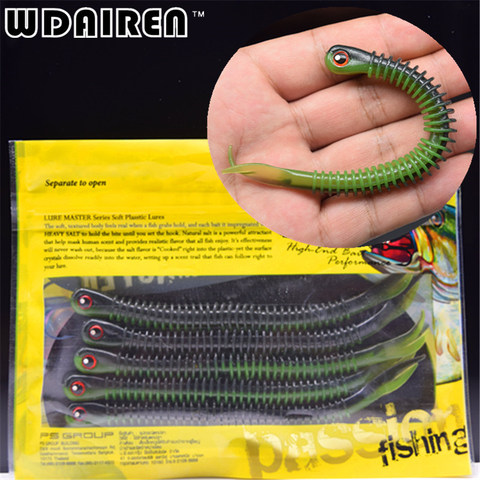 5Pcs/lot Swimbait 128mm 4.8g paddle Tail soft Grubs Maggot Plastic Fishing Lure Soft Baits Jig Head Texas bass fishing FA-356 ► Photo 1/1