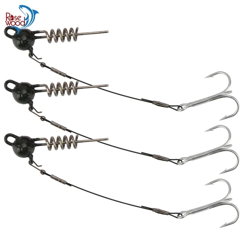 ROSEWOOD New Style Fishing Hooks Set Flexhead Pike Jig Head Hooks Sea Fishing  Hook Jigging Hook 7g to 50g Screwball Jig Rig - Price history & Review