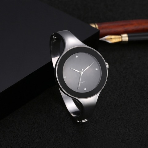 Luxury Crystal Bracelet Watch Women Watches Simple Fashion Women's Watches Stainless Steel Ladies Watch Clock reloj mujer ► Photo 1/6