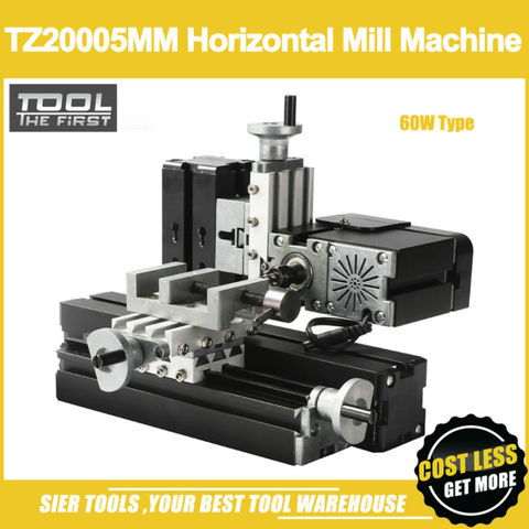 TZ20005MM 60W Metal Mini Horizontal Milling Machine/60W,12000rpm Big power Horizontal mill machine ► Photo 1/4