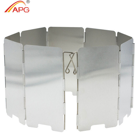 APG 9 plates outdoor Foldable Camping Stove Windshield Cookout Windbreak ► Photo 1/6