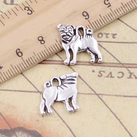 20pcs Charms Dog 16x15mm DIY Retro Jewelry Braclet Necklace Antique Silver Color Pendant ► Photo 1/1