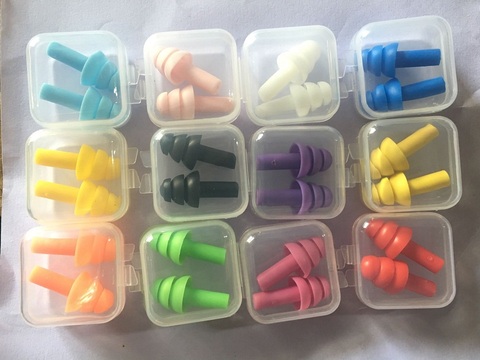 6Pairs box-packed comfort earplugs noise reduction silicone Soft Ear Plugs Swimming Silicone Earplugs Protective for sleep ► Photo 1/6