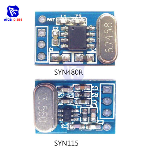 1 Set 433MHz Transmitter Receiver Wireless Module SYN115 Transmitter Module with SYN480R Receiver Module Ask/OOK Chip PCB ► Photo 1/6