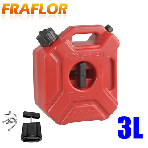 3Litres Fuel Tank 0.75 Gallon Jerry Can Plastic Spare Petrol Tanks Jerrycan Cans Gasoline Oil Container Fuel-jugs Motorcycle ATV ► Photo 1/1