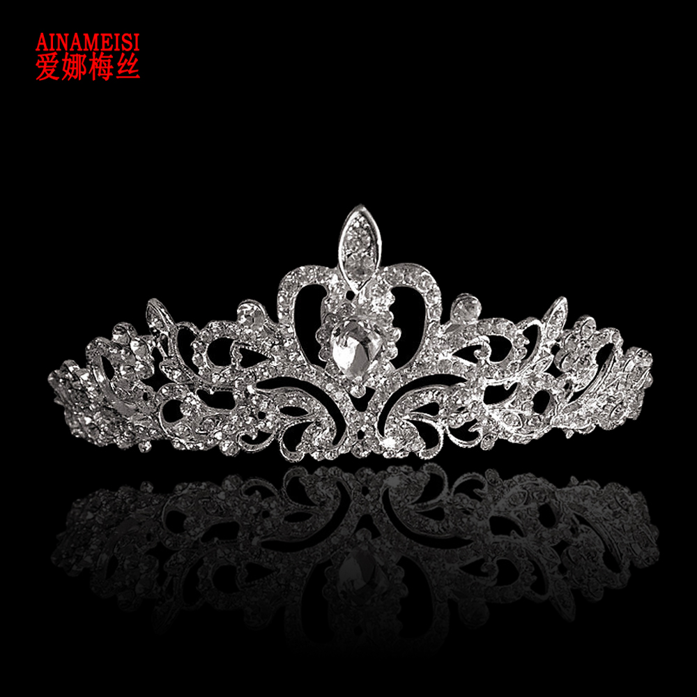 Jewelry Crown Crystals Tiaras Wedding Hair Clips Bridal Crowns Princess Headband