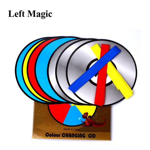 Color Changing Laser CD Magic Tricks Paper Bag Color Changing Magic CD Magic Props Stage Gimmick Illusion Accessories ► Photo 1/6