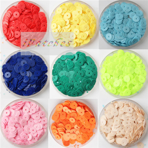 iPatches10g(720pcs) Solid Series 6mm Flat round loose Sequins Paillette Sewing Garment accessories,DIY Sequins for crafts ► Photo 1/6