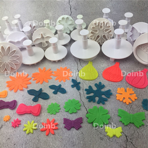 Doinb 28 Shapes Fondant Cutter for Cake Decorating Tools Plastic Mold Creative Mold Sugar Craft Mold Cookie Cutting Mould Set ► Photo 1/1