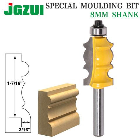 1PC 8mm Shank special moulding bit Carbide Molding Router Bit Trimming Wood Milling Cutter for Woodwork Cutter Power Tools ► Photo 1/6