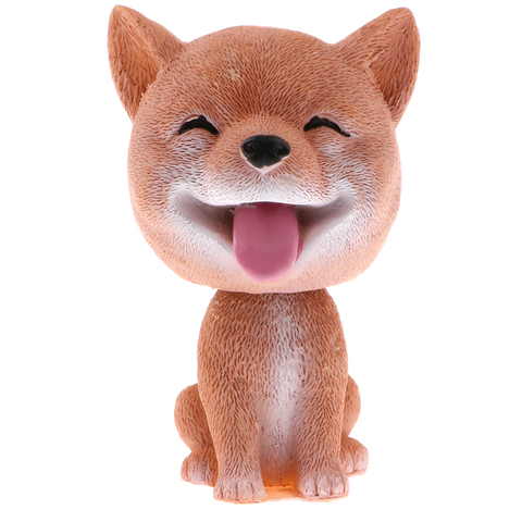 Shaking Head Shiba Inu Lucky Dog Puppy Bobbing Heads Bobblehead Toy Animal Figures Car Dashboard Auto Decoration ► Photo 1/6