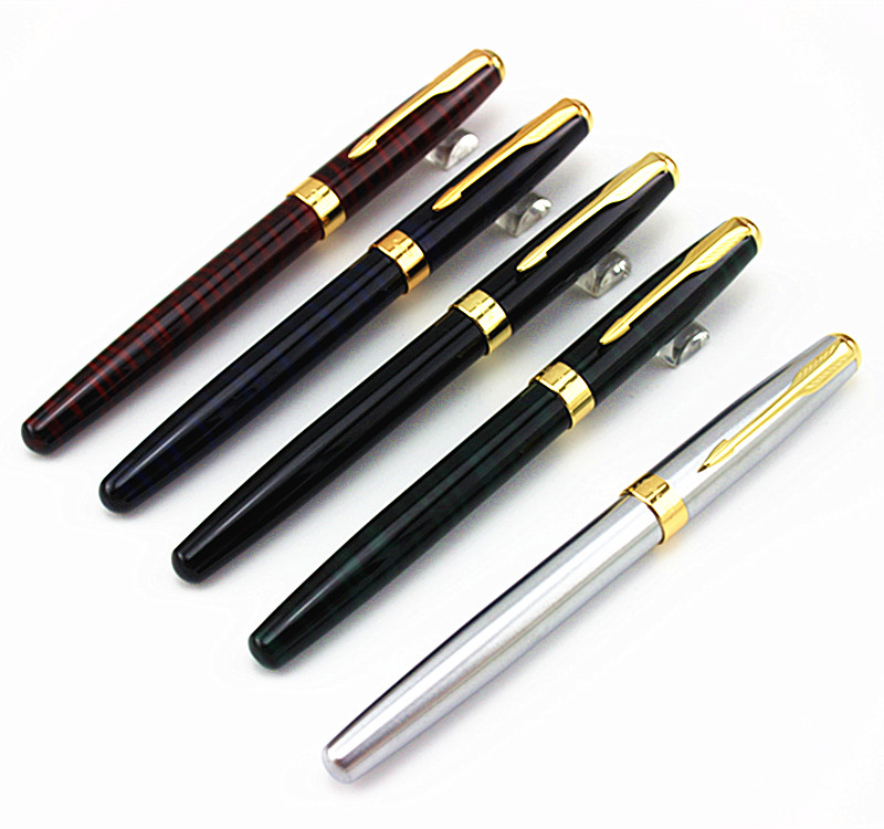 Baoer 388 Metal Fountain Pen Fine 0.5mm Nib Writing School Office Supplies Gift 
