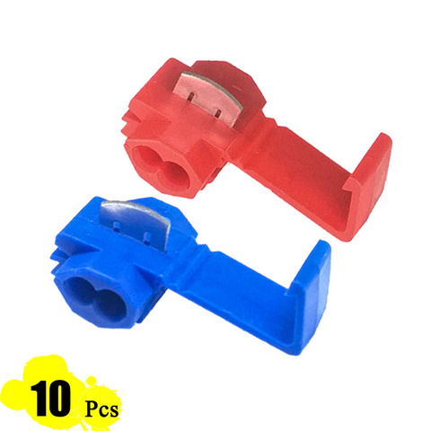 10 piece Blue/Red Car Quick Connection Clip Wire Terminals Lossless Joint Wiring deduction ► Photo 1/4