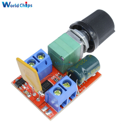 Mini 5A PWM Max 90W DC Motor Speed Controller Module 3V-35V Speed Control Switch LED Dimmer Hot Sale ► Photo 1/6